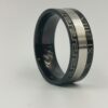 Rings Stainless Steel Black And Silver (size 22)