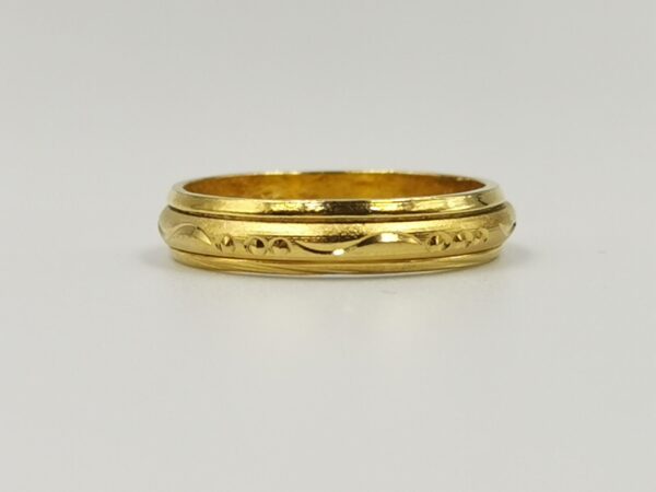 Rolling slim ring Brazilian Gold (size 18)