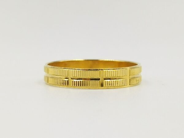 Double Line Ring Brazilian Gold (size 19)