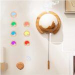 Essential Oil Diffuser – Wall-Mounted Aromatherapy Lamp with Remote & 7-Color LED