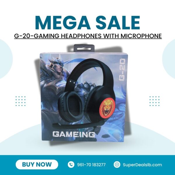 G-20-Gaming Headphones with Microphone