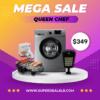 QUEEN CHEF QCWF75S Washing machine 1000 RPM 7KG -Limited Time Offer