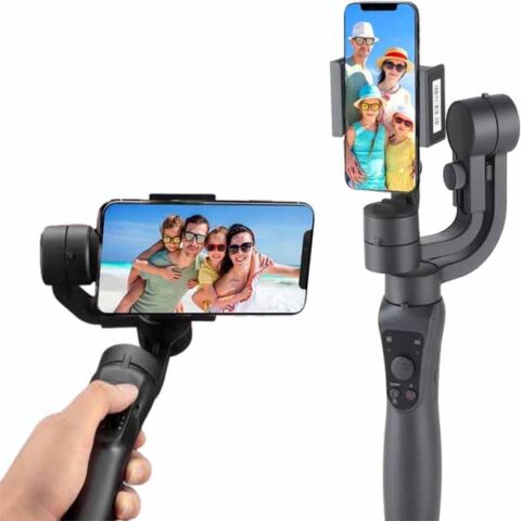 S5B-3-Axis Handheld Smartphone Gimbal Stabilizer – Auto Face Tracking & Anti-Shake