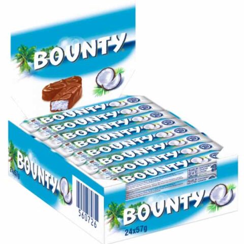 Bounty Chocolate Coconut Bar 57g – Box of 24 Pieces