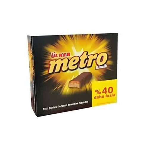 Ülker Metro Chocolate Bar – 50g (+Extra 40%) Box of 18